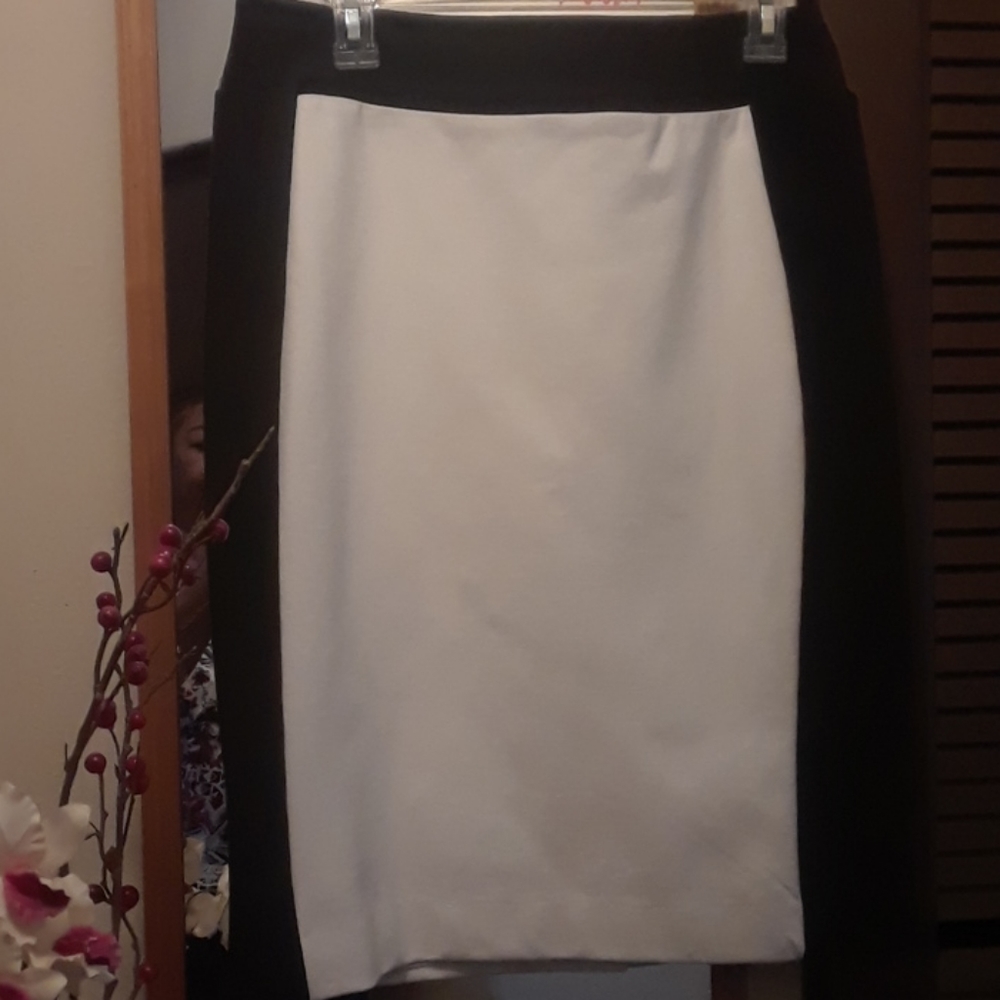 BLACK &WHITE SKIRT STRETCH